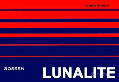 Libretto Esposimetro Gossen Vedi Elenco