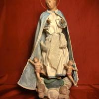IMMACOLATA CONCEZIONE scultura policroma1700 PARMA