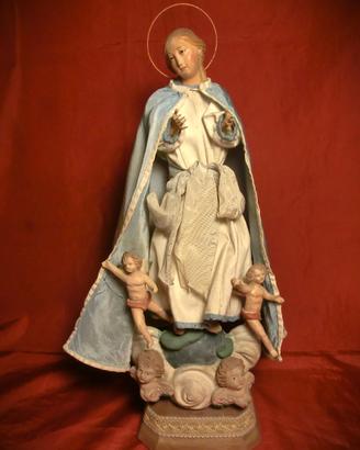 IMMACOLATA CONCEZIONE scultura policroma1700 PARMA