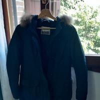 Parka donna blu.