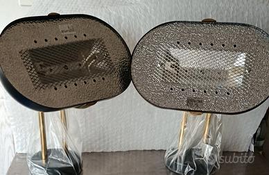 coppia applique in metallo da parete Vintage