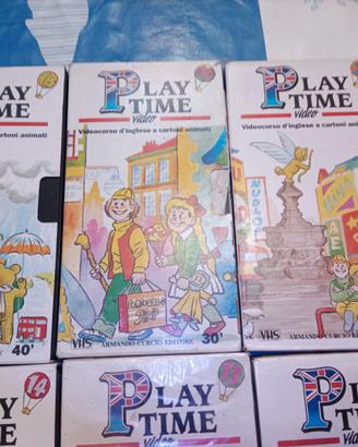 play time videocorso in vhs a cartoni animati