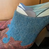 Scarpe aperte dietro Jeans