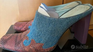 Scarpe aperte dietro Jeans