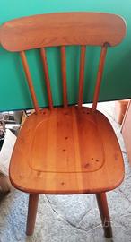 sedie country in massello