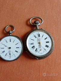 Coppia orologi vintage non funzionanti e senza 