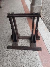 Porta biciclette in legno