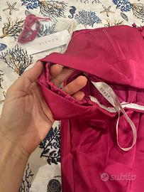 Vestito elegante fucsia lungo da cerimonia