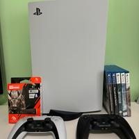 Ps5 2020 con lettore+2 Dualsense + 4 giochi + SSD