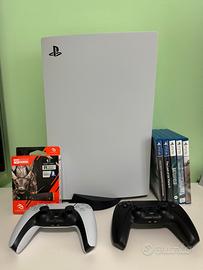 Ps5 2020 con lettore+2 Dualsense + 4 giochi + SSD
