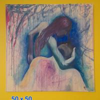 Quadro moderno dipinto a mano