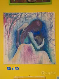 Quadro moderno dipinto a mano