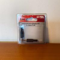 G&BL 2PCS. AUDIO STEREO CONNECTOR 2 x 3,5MM PLUG
