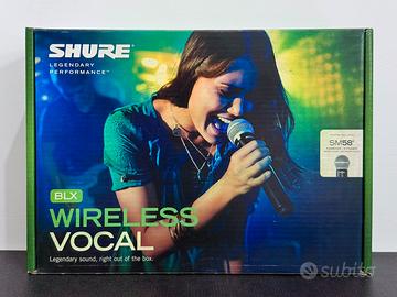 RADIOMICROFONO SHURE BLX24E SM58 (M17)