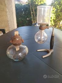 lampada ad olio, alambicco 