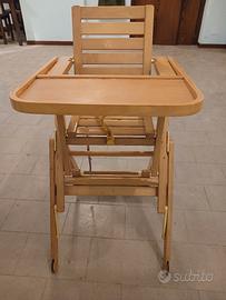 Seggiolone in legno