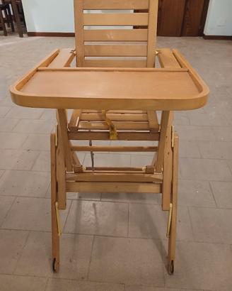 Seggiolone in legno