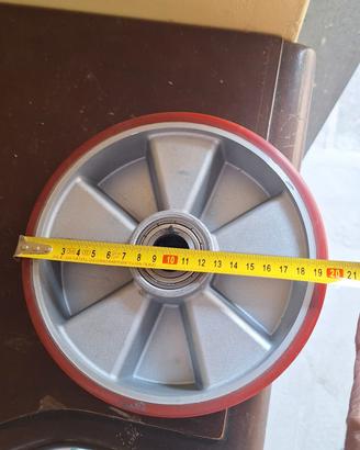 Ruote alluminio Vulkolan d.200 mm 