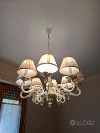 lampadario in ferro shabby lampadario shabby prove