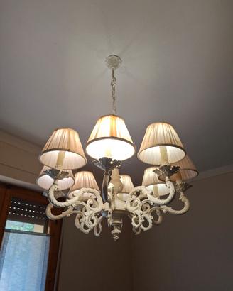 lampadario in ferro shabby lampadario shabby prove