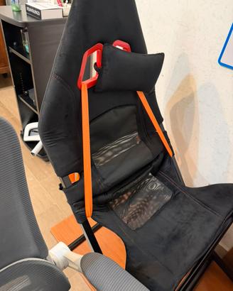 Sedile sim racing f1 alcantara