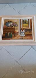 quadro ad olio su tela 60x70 cm originale