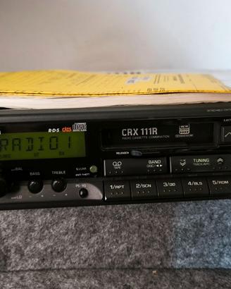 Autoradio Vintag Clarion CRX 111R - condizioni Top