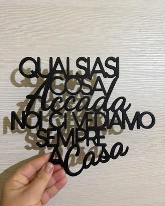 Decorazione da parete wall art casa love famiglia