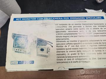 KIT MONITOR CON TELECAMERA PER IMMAGINI SPECULARI