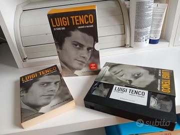 luigi tenco cofanetto vhs + libro