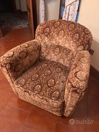 Poltrona Velluto antica
