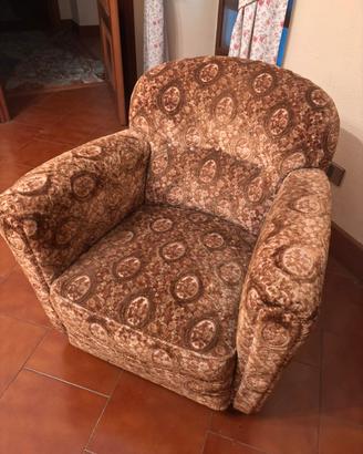 Poltrona Velluto antica