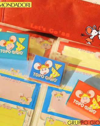 TOPO GIGIO Vintage 1990 gomma + Astuccio My Melody