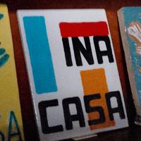 TARGA CERAMICA PIANO INA CASA 1950 VINTAGE