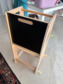 Torre Montessoriana con lavagna color legno