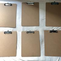 6X CARTELLINA TAVOLETTA PORTABLOCCO IN LEGNO A4