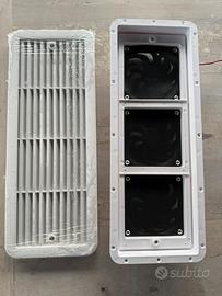 Griglia frigo 480x185 con Ventole per camper 12v
