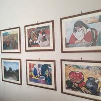 Cornici Noce con pass e Riproduzioni offset