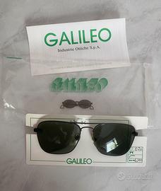 Occhiali neri da sole Vintage Galileo