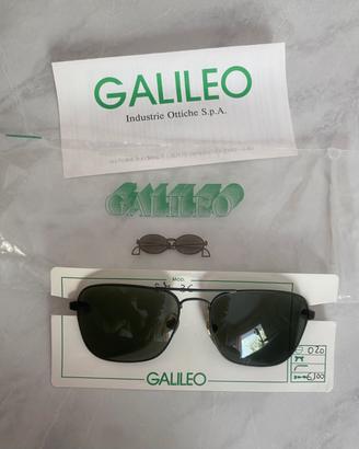Occhiali neri da sole Vintage Galileo