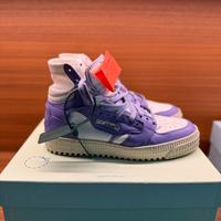 OFF-WHITE 3.0 High Pelle Off Court Bianco Viola