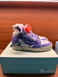 OFF-WHITE 3.0 High Pelle Off Court Bianco Viola