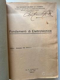FONDAMENTI DI ELETTROTECNICA 1940 Napoli
