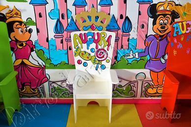 Troni per Angolo Foto x Feste di Compleanno Bimbi