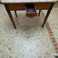 Tavolo antico piastrelle 2 cassetti e 2 taglieri