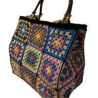 Borsa granny all'uncinetto