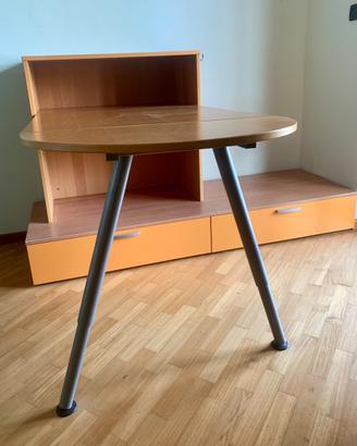 Mobili camera legno/arancione