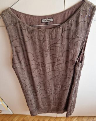 Vestito Maliparmi di seta e paiellettes taglia 42