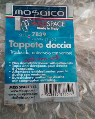 Tappeto doccia cm 53x53x0,5