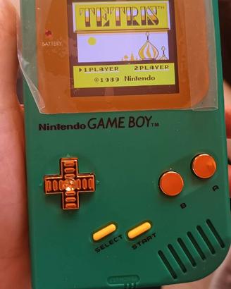 Gameboy verde dmg ips con batteria a litio